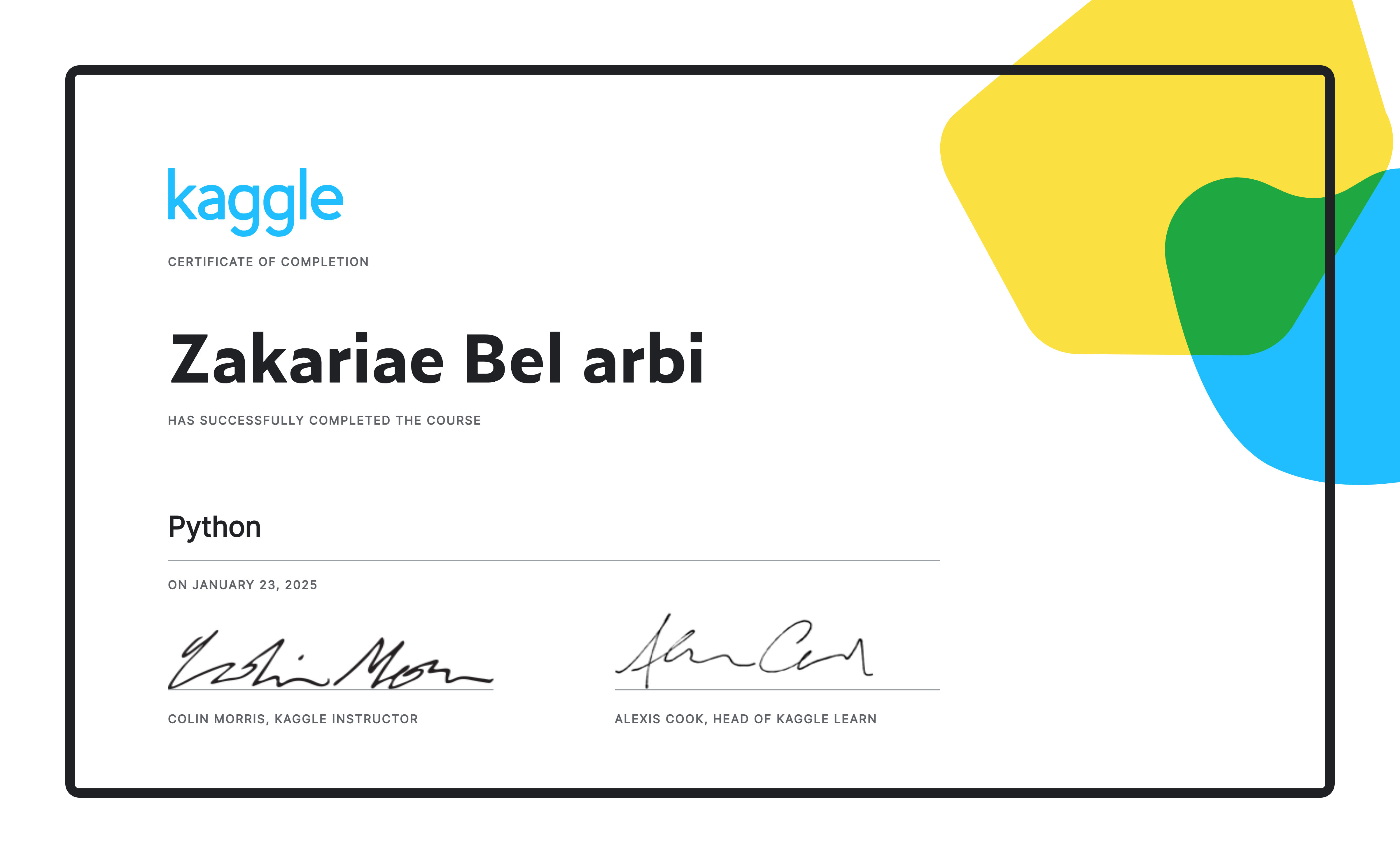 Python Programming Certificate